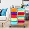 Rolling Storage Cart 15 Drawer Organizer With Wheels Craft Office Supply Organizer Steel Frame Multicolor Drawers